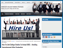 Tablet Screenshot of collegefundingmn.com